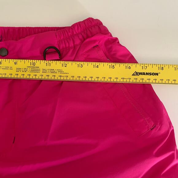 Lands End Snow Pants Girls 16 Hot Pink Waterproof Insulated Iron Knee Grow Along - Picture 11 of 15